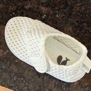 Kids White Knit Slip-On Water Shoe - Lightweight Comfort